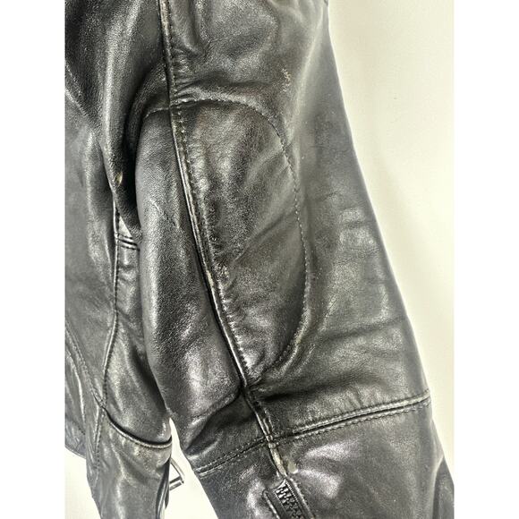 Vintage Hein Gericke x Harley Davidson Leather Motorcycle Jacket Double Zipper - Picture 9 of 16